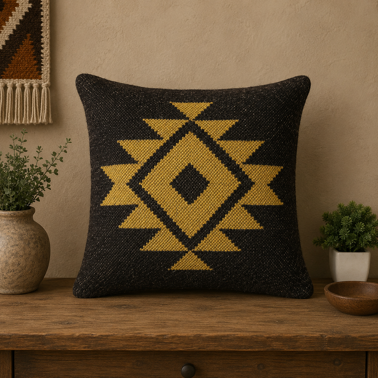 Arrowhead Kilim Cushion Cover